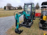 2024 Agrotk QH13R Mini Excavator 'NEW - Broken Rear Window'