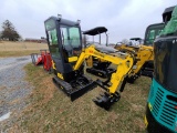 2024 Agrotk QH13R Mini Excavator 'NEW - Broken Rear Window'