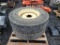 Truck Tires on Wheels   'Pair of 2'