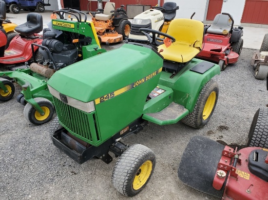 John Deere 245 Riding Tractor 'Runs & Operates'