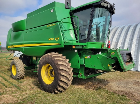 2008 John Deere 9570 STS Combine 'Runs & Operates'