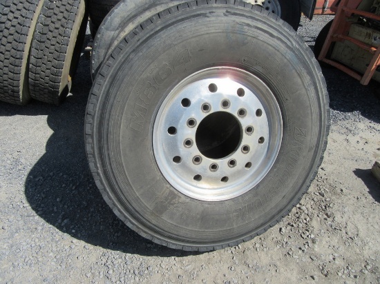 2020 Bridgestone 425/65R22.5, M864 Tires on Wheels