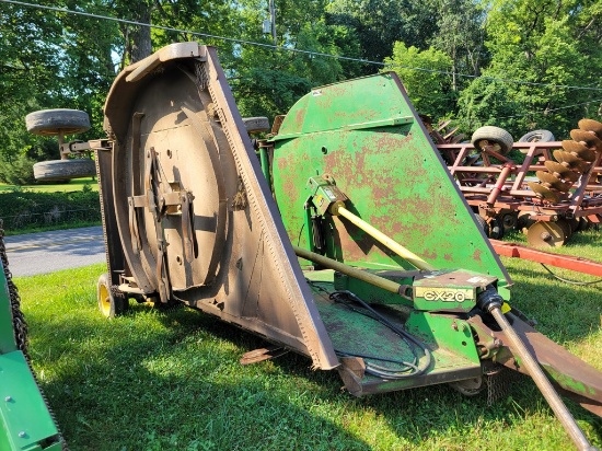 John Deere CX20 Batwing Rotary Mower Works Good