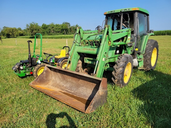 John Deere 6300 Cab Loader Tractor 'AS-IS - For Parts or Repair'