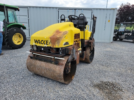 2005 Wacker RD27-10 Double Drum Roller 'Ride & Drive - Drive Train Guarantee'