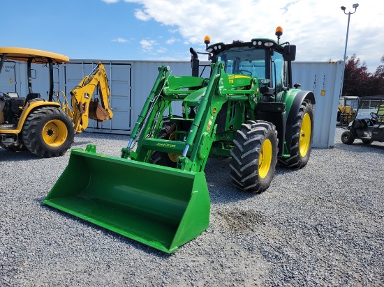 2023 John Deere 6120M Cab Loader Tractor 'Elite Ride & Drive - Drive Train Guarantee'