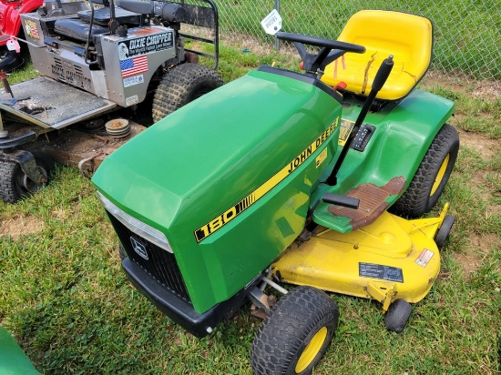 John Deere 180 Riding Tractor 'AS-IS - For Parts or Repair'