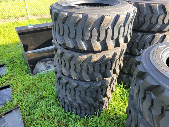 Forerunner SKS1 Skid Steer Tires 'Set of 4 - New'