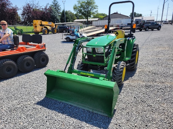 2018 John Deere 3025E Compact Loader Tractor 'Ride & Drive - Drive Train Guarantee'