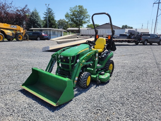 2017 John Deere 1025R Compact Loader Tractor 'Ride & Drive - Drive Train Guarantee'