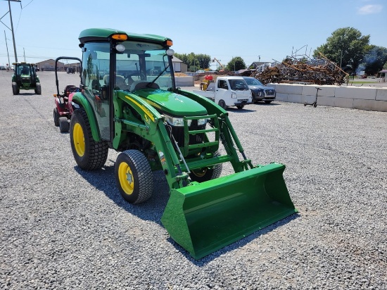 2016 John Deere 3039R Cab Compact Loader Tractor 'Ride & Drive - Drive Train Guarantee'