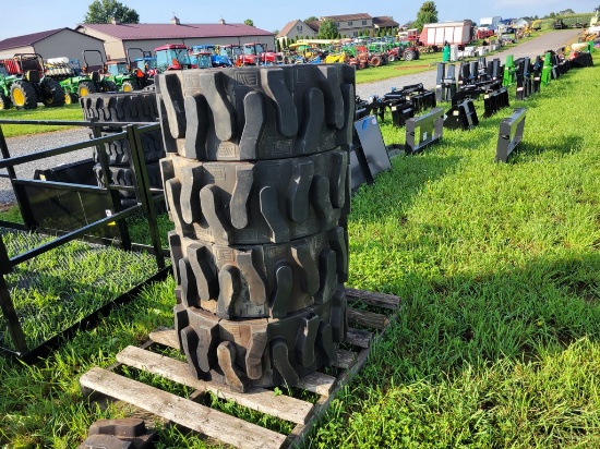 EWRS Semi Solid Skid Steer Tires on Wheels 'NEW'
