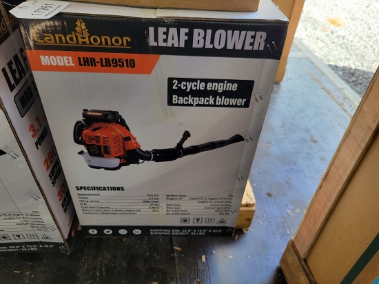 Land Honor LB9510 Back Pack Leaf Blower 'NEW'