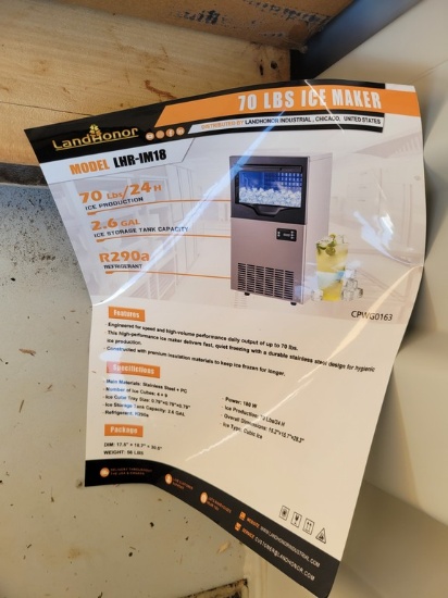 Land Honor IM18 Ice Maker 'NEW'