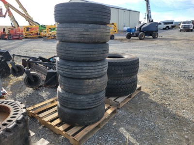 Trailer Tires on Wheels
