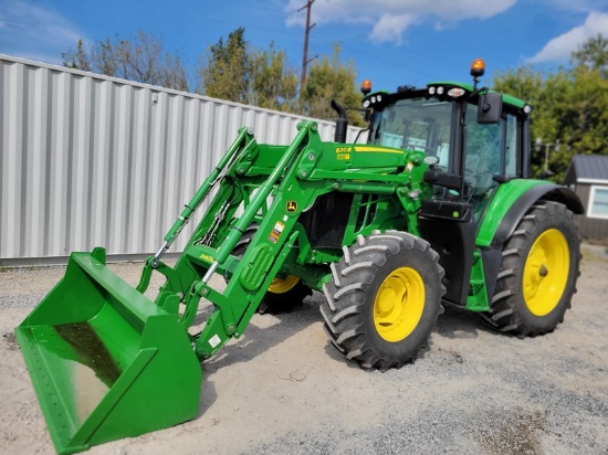 2023 John Deere 6120M Cab Loader Tractor 'Elite Ride & Drive - Drive Train Guarantee'
