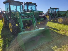 2003 John Deere 5220 Cab Loader Tractor 'Runs & Operates - NO Guarantee'