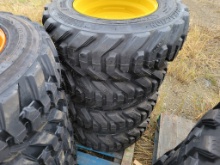 Forerunner SKS8 Skid Steer Tires on Wheels 'Set of 4 - New'