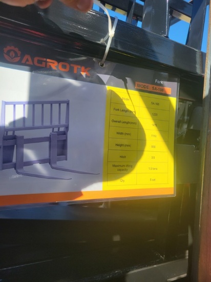 Agrotk SA100 Pallet Forks 'NEW'