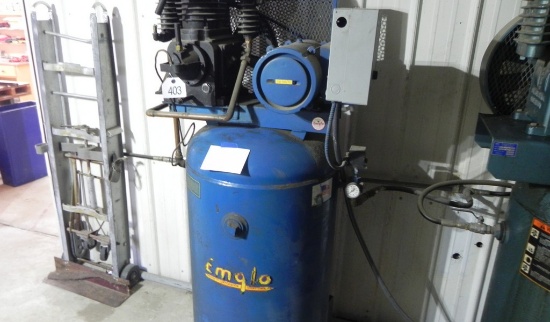 Emglo Upright Air Compressor 'Works Good'