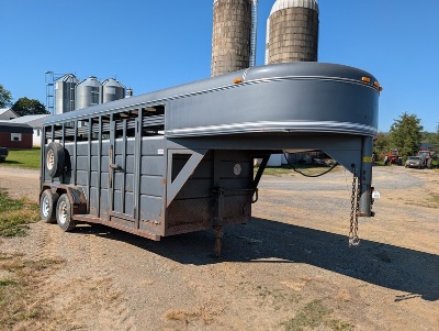 1996 Corn Pro Steel Stock Trailer 'Title'