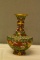 Red and Green Cloisenne Vase