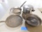 Boxes- Cookware, Pyrex Bowls, McCoy Mixin Bowl, Espresso Pot, Cake Pans