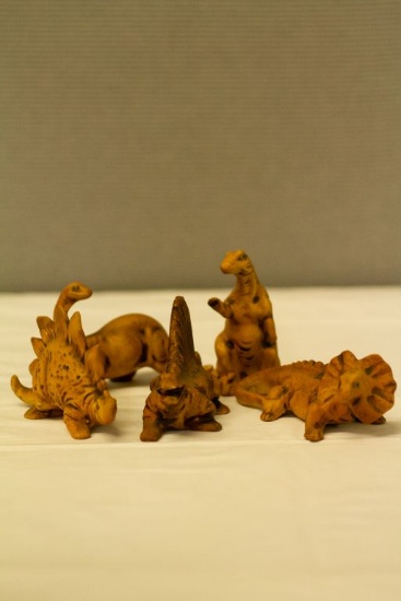5 Ceramic Dinosaurs