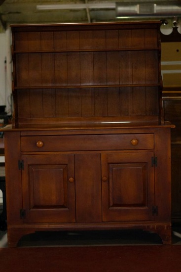Maple 2 Piece Open Hutch