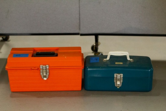 Plastic Tuff-Box, Metal Box and Contents