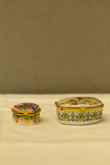 2 Oriental Trinket Boxes