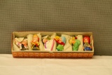 6 Oriental Figurines