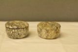 2 USSR Stone covered Boxes