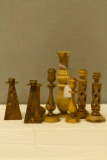 8 Assorted Candle Sticks and Vases