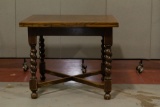 Antique Turn Leg Pub Table