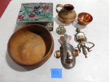 Boxes- Vase, Wood Bowl, Trivets, Nut Chopper, Radio