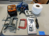 Plasti Fittings, 12 Saw Blades, Light Cast Iron kettle, Paint Stirrer