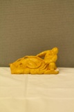 Wood Carved Fisherman Statue