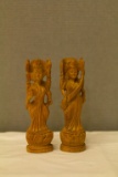 Pair of Wood Carved Statues