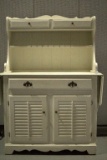 White 2 Piece Kitchen Hutch