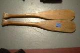 2 Child's Wooden Oars