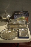 5 Silver Plated Serving Dishes