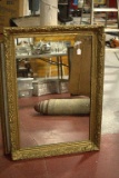 Gold Framed Mirror, 3 Prints