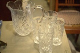 Pitcher and glasses