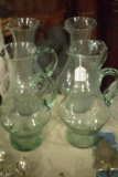 4 Green Pitchers