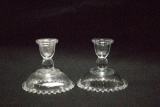 Candlewick Candle Sticks Pair