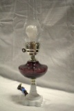 Electric Amethyst Hurricane Lamp