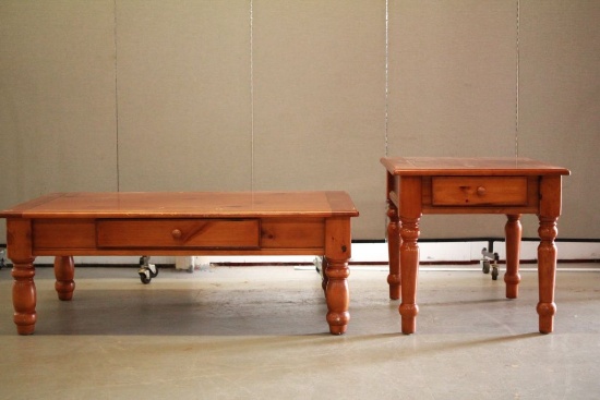 Pine Coffee Table, End Table, & Sofa Table