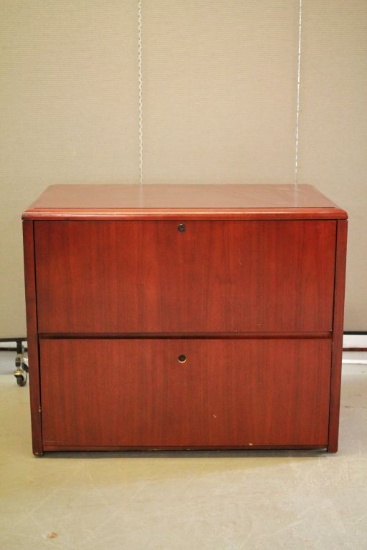 Cherry Finished Filing Cabinet