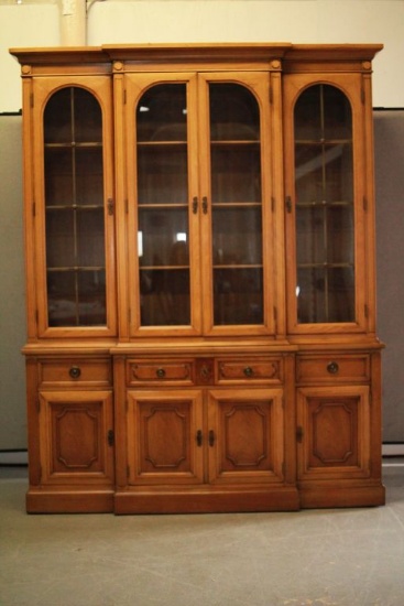 2 Piece Glass Front China Hutch